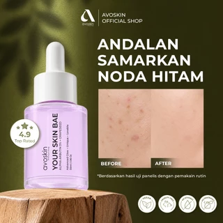 AVOSKIN - Your Skin Bae Alpha Arbutin Serum 30ml | 3% Alpha Arbutin + Grapeseed Extract | Dark Spot & Uneven Tone Care | Untuk Flek/Noda Hitam | Alpha Arbutin 3% Targeted Treatment | Clearer, Brighter-Looking Complexion | Cocok untuk layering rutin
