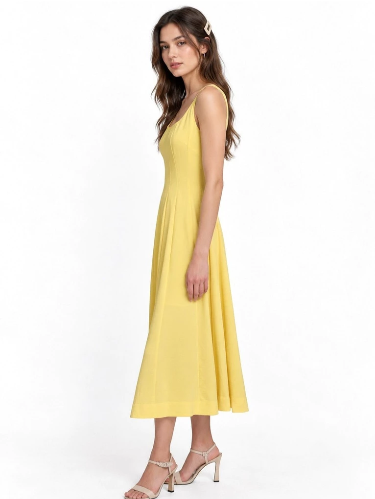 Dress Midi Wanita KL Fit & Flare Midi Dress - 3261