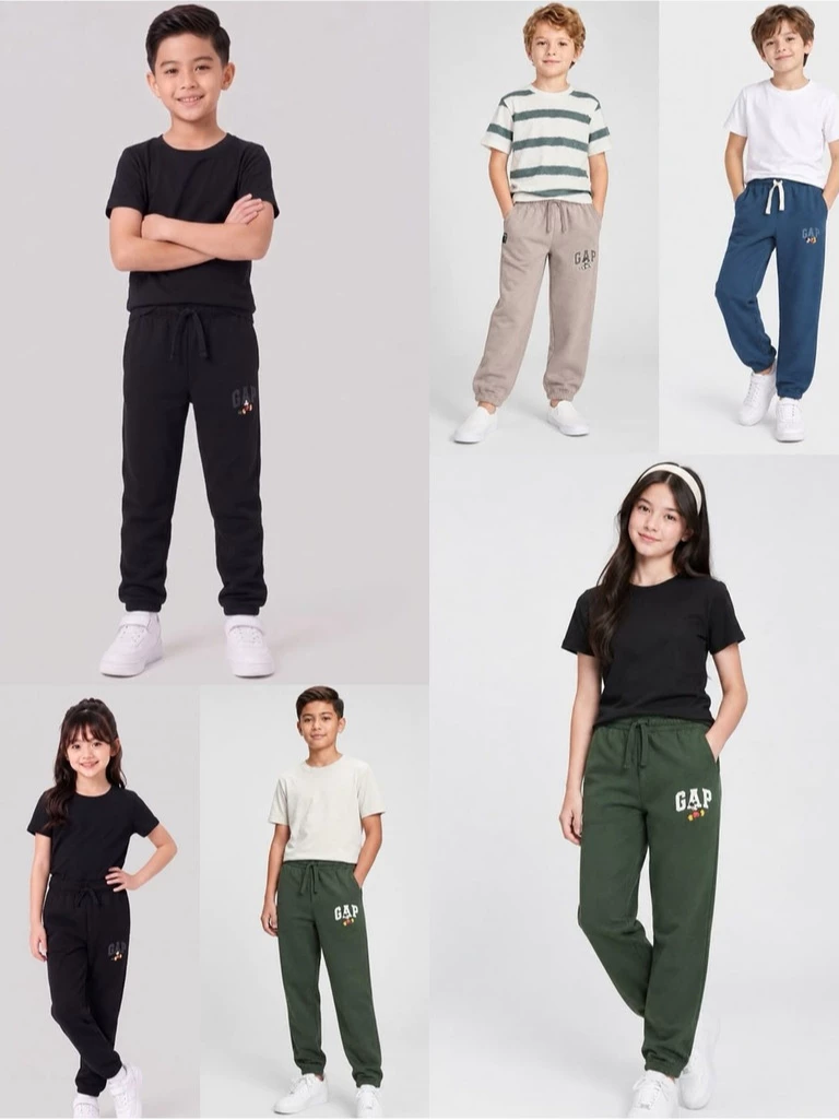 Celana Jogger Anak Remaja Cewe Cowo GP Kids Logo Joggers - 2823