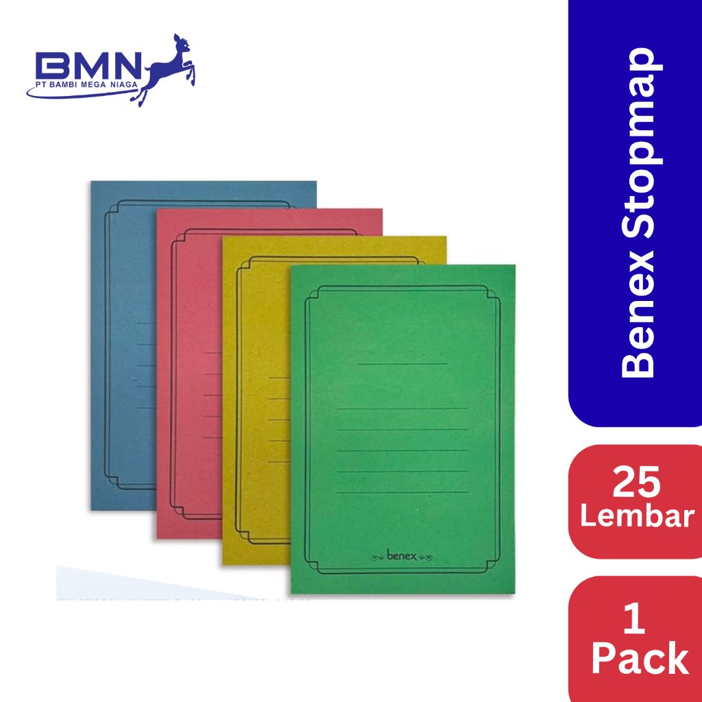 Jual BENEX STOPMAP KERTAS 140 FOLIO 1 PACK 25 Lbr | Shopee Indonesia