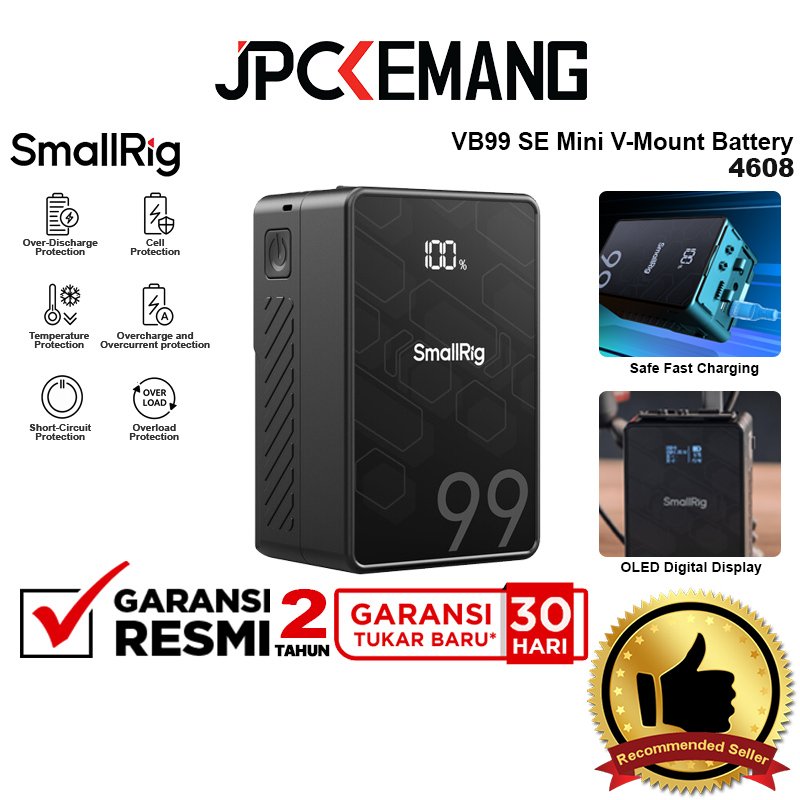 Jual SMALLRIG VB99 SE Mini V-Mount Battery Portable PowerBank 6800mAh ...