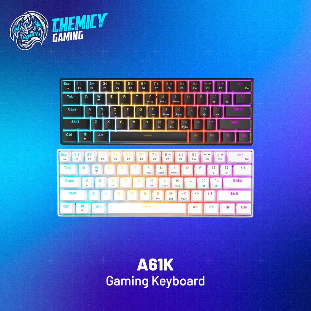 Jual Furycube A61K | A61-K Wired Rainbow Backlight Mechanical Gaming ...