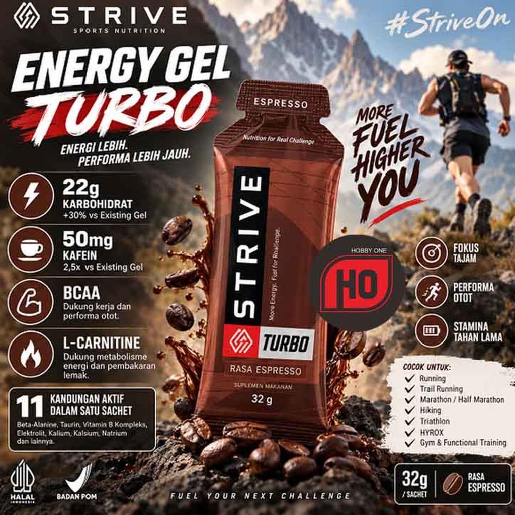 Jual STRIVE TURBO ENERGY GEL 32g Espresso - Suplemen Kesehatan | Shopee ...