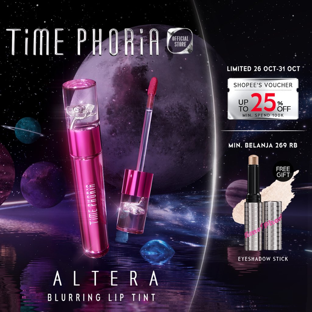 Jual DEEP REBATE!! TIME PHORIA Altera Blurring Lip Tint - Lip Cream ...