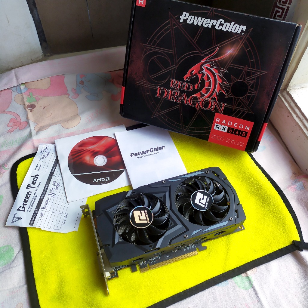 Jual PowerColor Red Dragon Radeon RX 560 2 GB 2GB VRAM Dual Fan | Minus ...