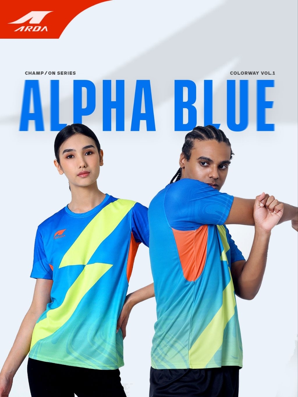 Jual ARDA Unisex Running Tee - Alpha Blue - CHAMP/ON series | Shopee ...
