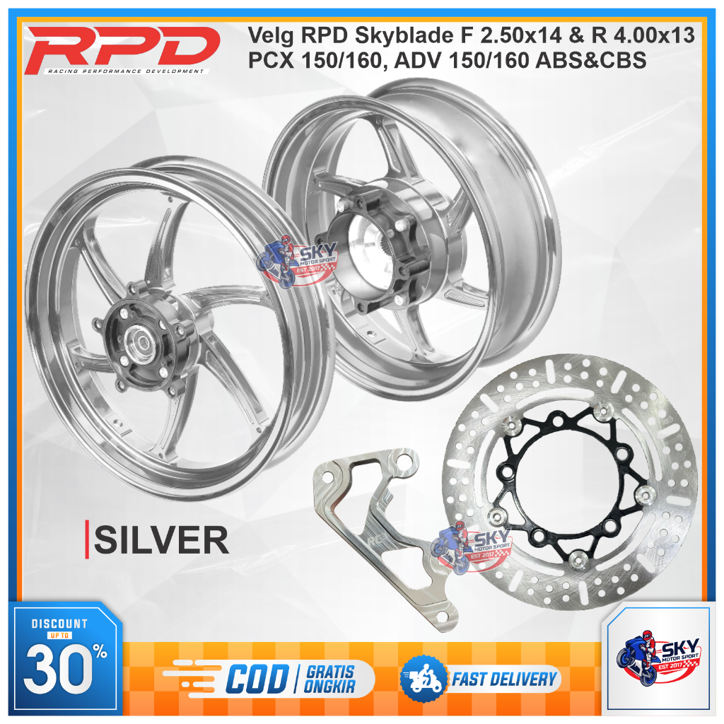 Jual Velg RPD Adv 150 / Adv 160 / Pcx 150 / Pcx 160 Plus Disc Moz F 2 ...