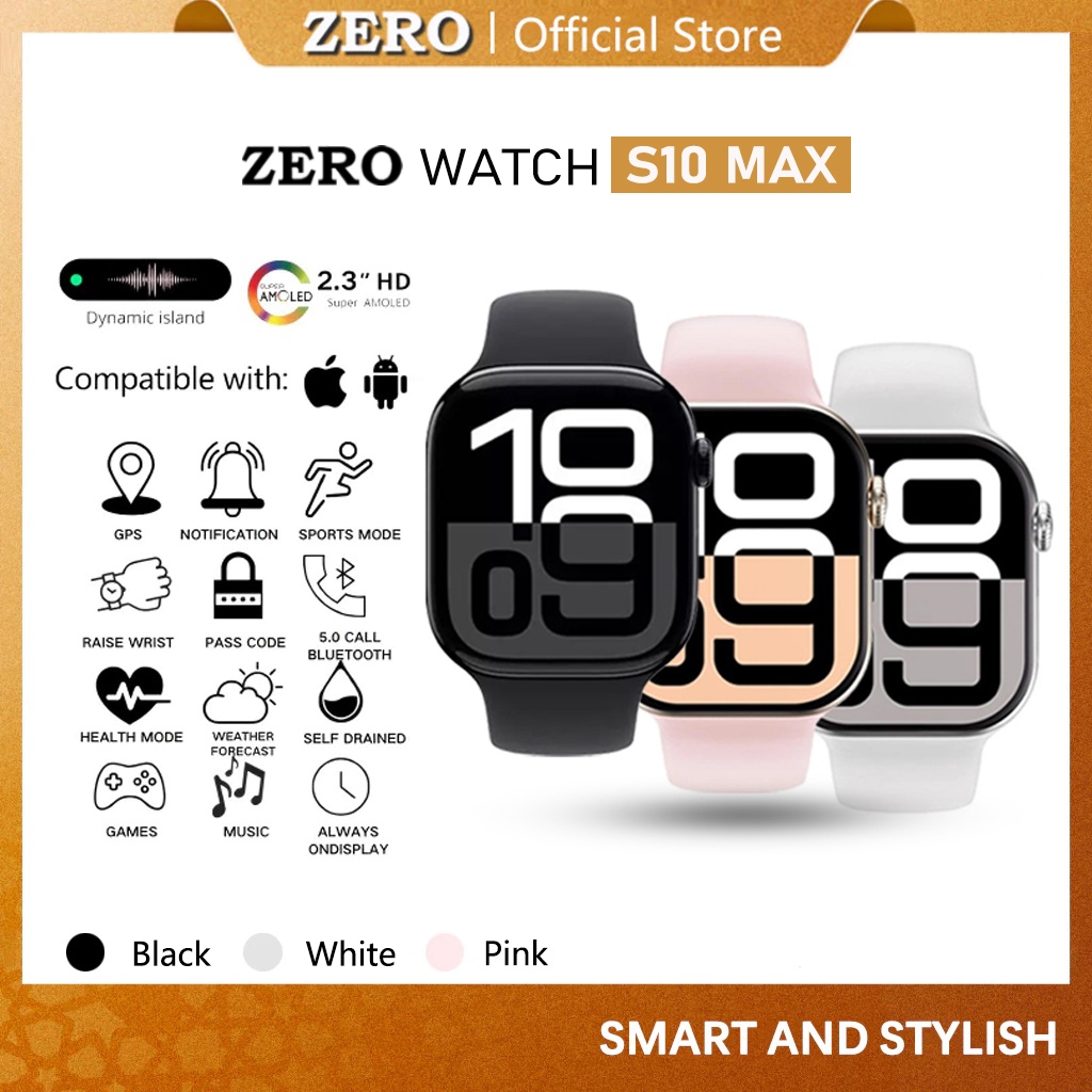 Jual [Support Instant] Zero Watch S10 MAX Smartwatch inci