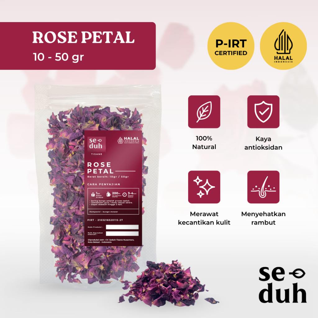 Jual SEDUH TEA & TISANE | Teh Kelopak Bunga Grade A / Rose Petal Tea ...