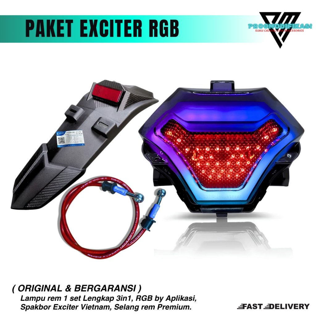 Jual Paket Exciter MX-King Original Vietnam Lampu Rem TST R25 MX-KING ...