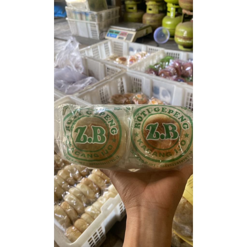Jual Roti Gepeng Roti ZB kemasan 1 pack 10 Pia kacang ijo | Shopee ...