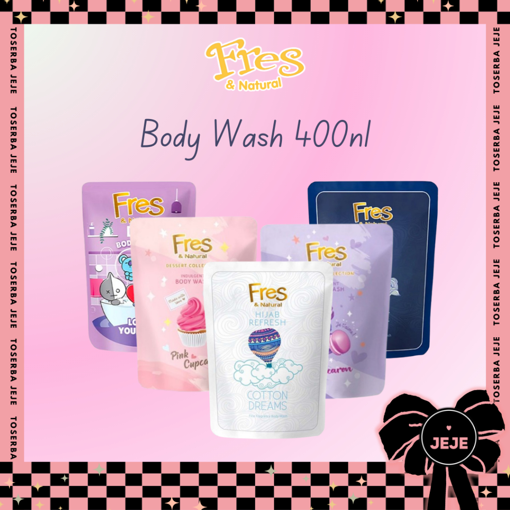 Fres & Natural Body Wash 400ml | Sabun Mandi Cair