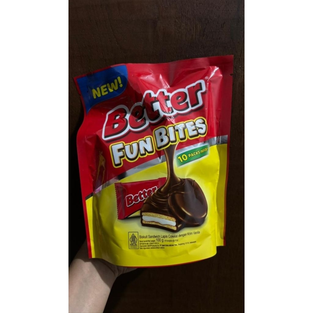 Jual BETTER fun bites standing pouch EXP 2026 ( 10gr X 10pcs ) | Shopee ...