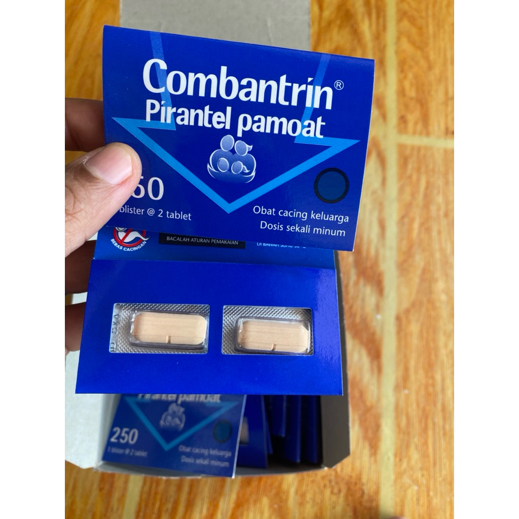 Jual Combantrin Tablet Obat cacing keluarga (1 catch cover @2tablet ...