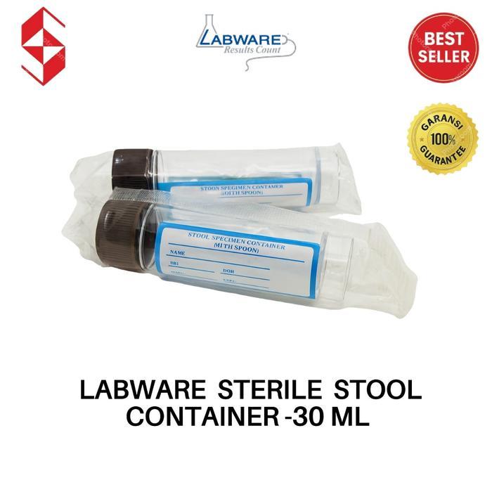 Jual Labware Stool Specimen Container with Spoon 30 ml | Shopee Indonesia