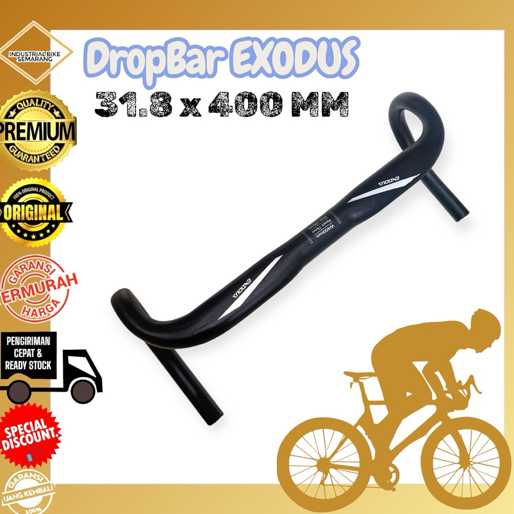 Jual ( DROPBAR EXODUS 31.8 x 400 MM ) Stang Drop Bar Sepeda Balap ...