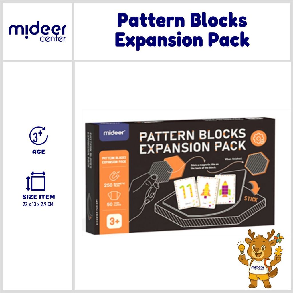 Jual Mideer Pattern Blocks Expansion Pack / Magnet Untuk Pattern Wooden ...