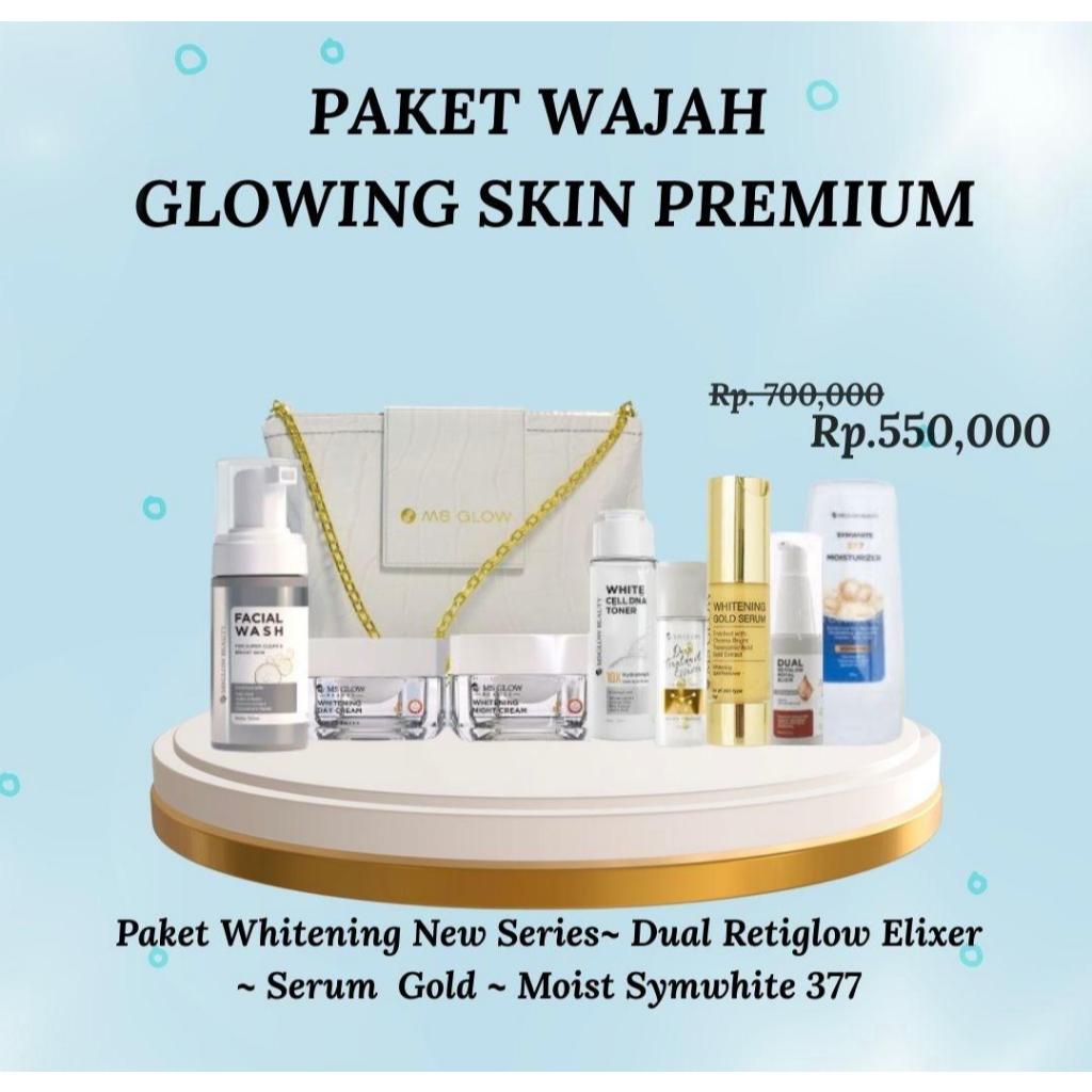 Jual MS Glow Paket Wajah Glowing Premium | Whitening New Series + Dual ...
