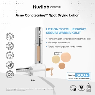 Nurilab - Acne Conclearing Spot Drying Lotion 2.5g - Obat Totol Jerawat (Mengeringkan serta Penghilang Bekas Jerawat meredakan jerawat Merah Beruntusan Komedo hitam Salicylic Acid Centella - acne prone)