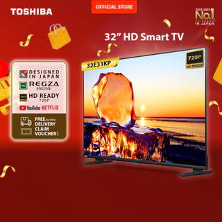 [HD Smart TV] [KHUSUS ONLINE] Toshiba TV 32" HD Smart TV - WIFI Netflix Disney+ Youtube Dolby Audio Screen Sharing HDMI Digital - 32E31KP