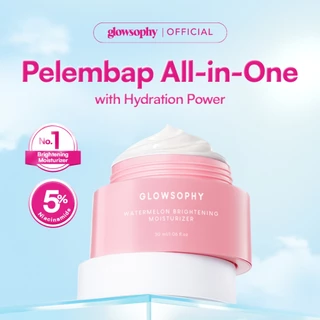 Glowsophy Watermelon Brightening Moisturizer Gel 30ml - Pelembab Wajah Ringan Mencerahkan Kulit dan Meratakan Warna Kulit Kusam