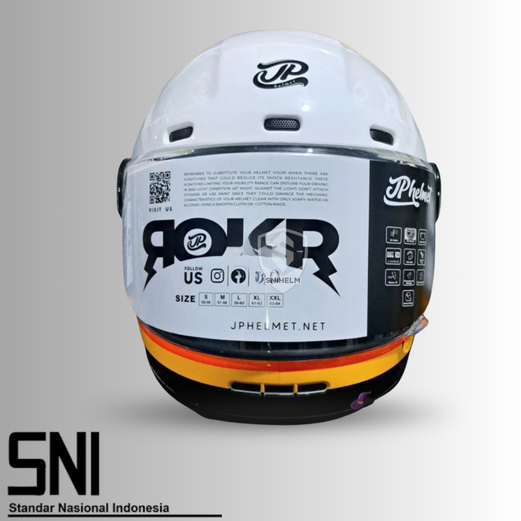 Jual Helm JPX JP ROKR RK 01 Full Face Original SNI DOT/Helm roker ...