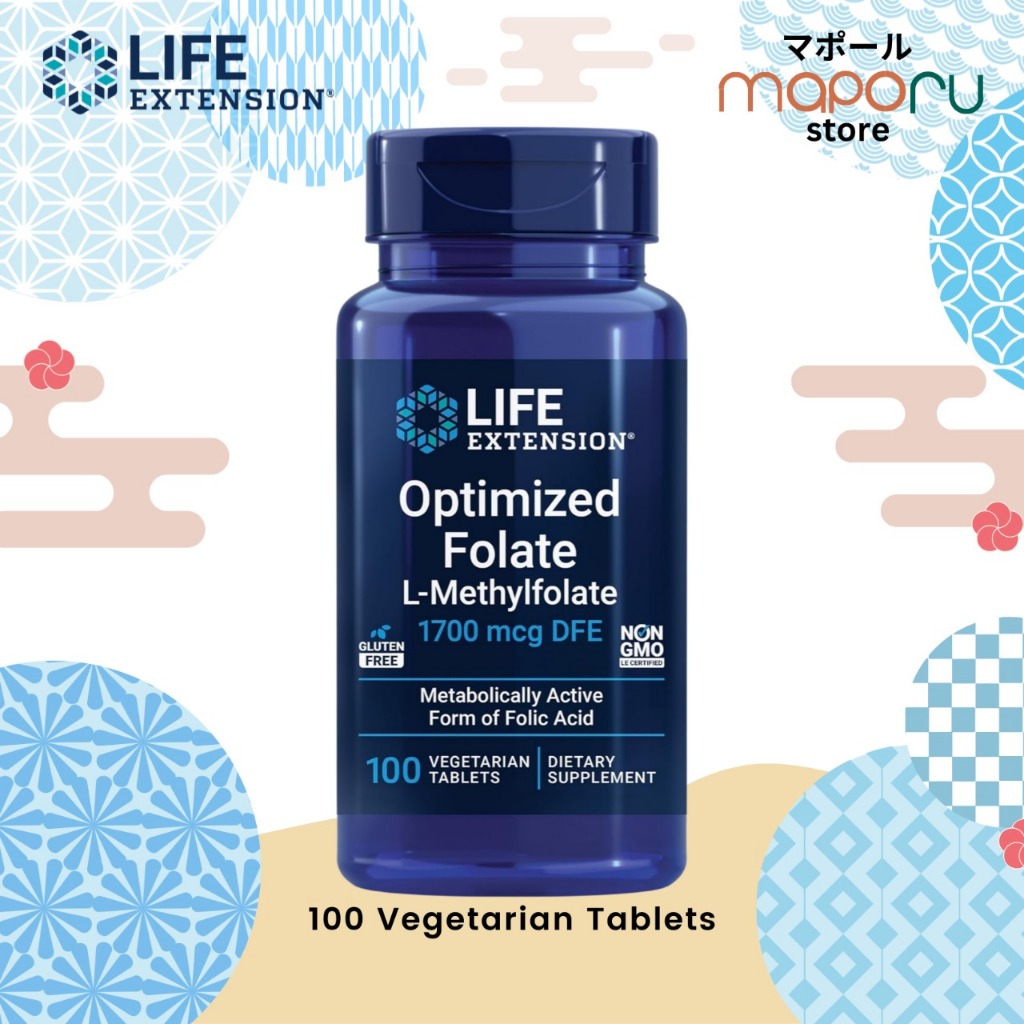 Jual Life Extension Optimized Folate L-Methylfolate 1700 mcg DFE Folic ...