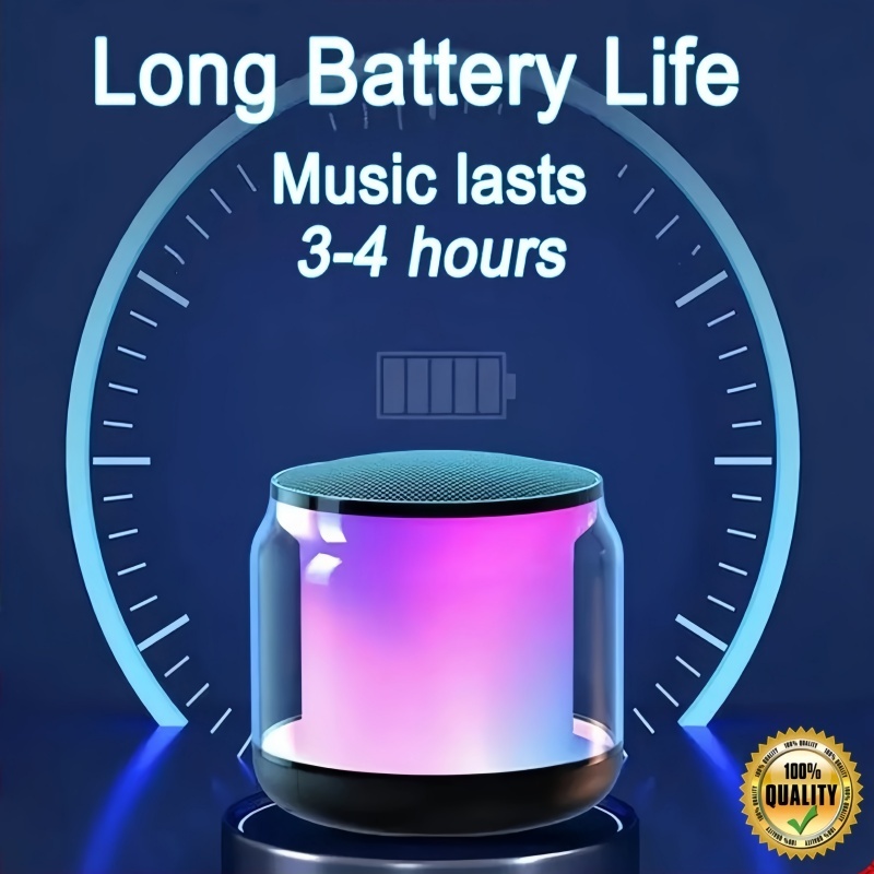 Jual Speaker Bluetooth Portable Rainbow Lights LED RGB HiFi Wireless ...