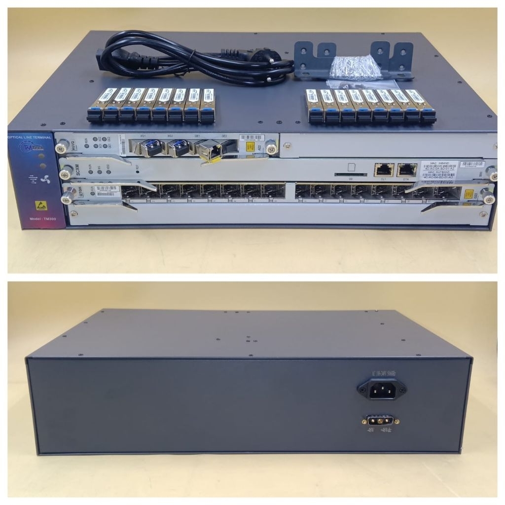 Jual OLT TM300 / C300 Mini Uplink 10G GTGH 16 Port Full SFP c++++10d ...