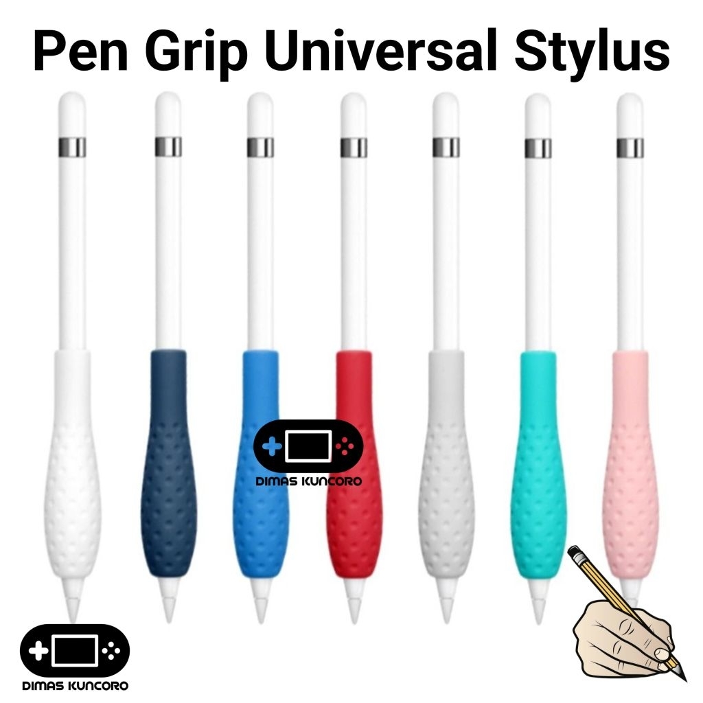 Jual Pen Grip Universal Stylus silicone soft case silicon cover pencil ...