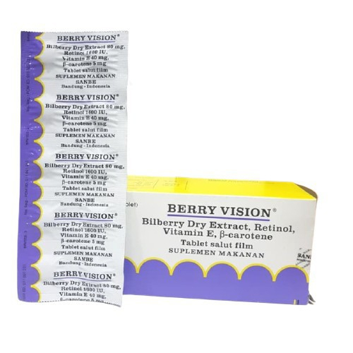 Jual BERRY VISION Vitamin Mata Suplemen Kesehatan Mata Rabun - Mata ...