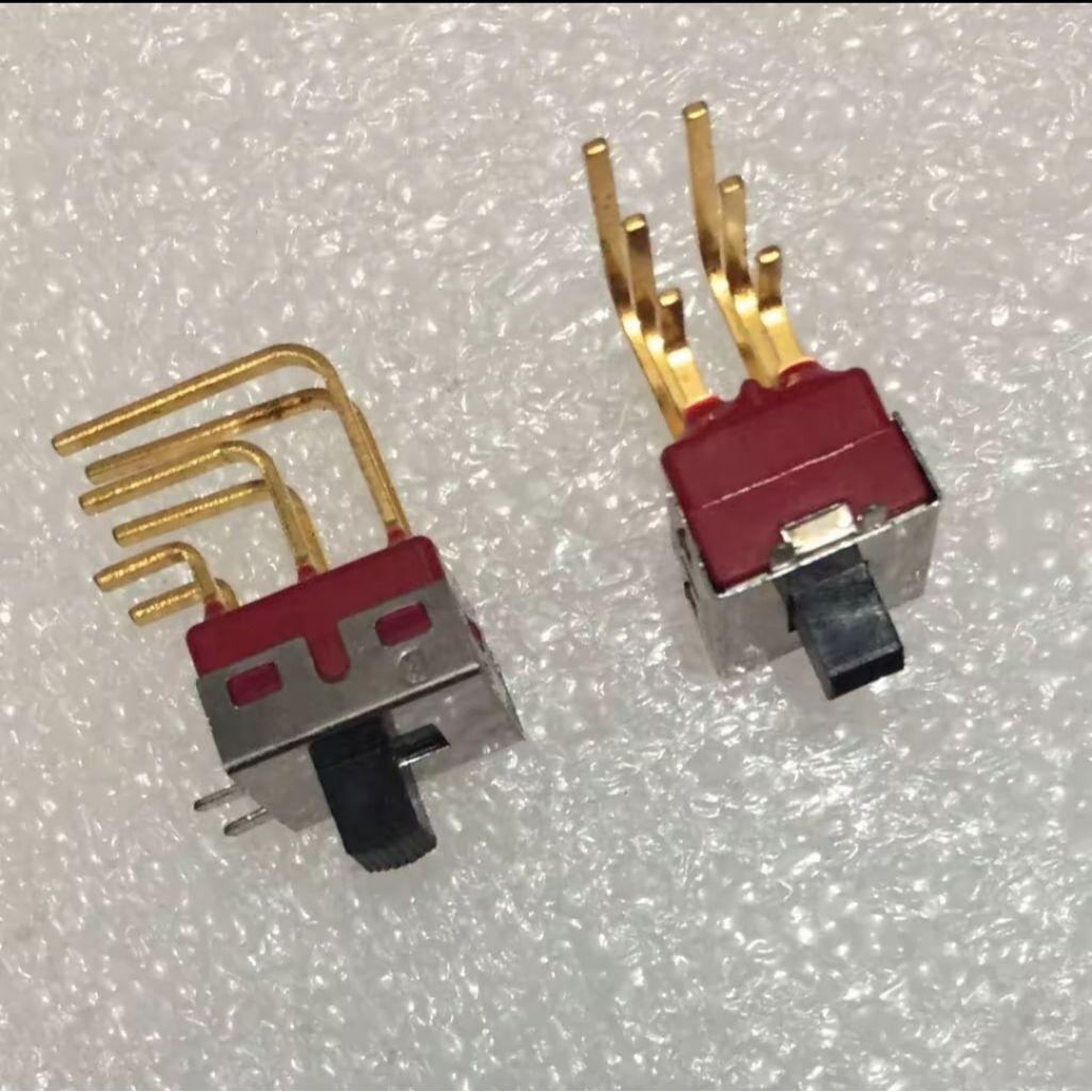 Jual Saklar Geser ON OFF Slide Switch DPDT 2x3Pole Siku Tancap PCB ...