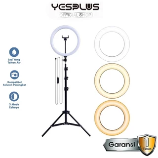 Ringlight LED YESPLUS Ringlight Original Make Up Vlog Lampu Ringlight 26CM + TRIPOD 2.1M