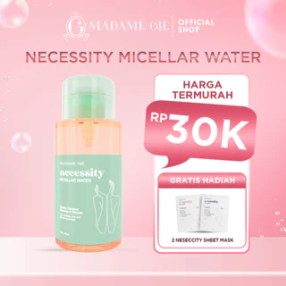 [GRATIS 2 HADIAH] Madame Gie Necessity Micellar Water 300ml - Make Up Remover Cleansing Water for All Skin Type