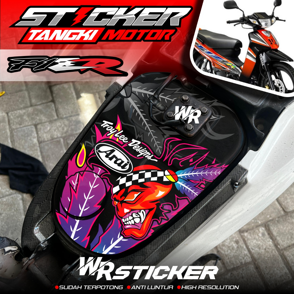 Jual Stiker Tangki Fiz R Sticker Tengki Bensin FIZ R Motif Arai Keren ...