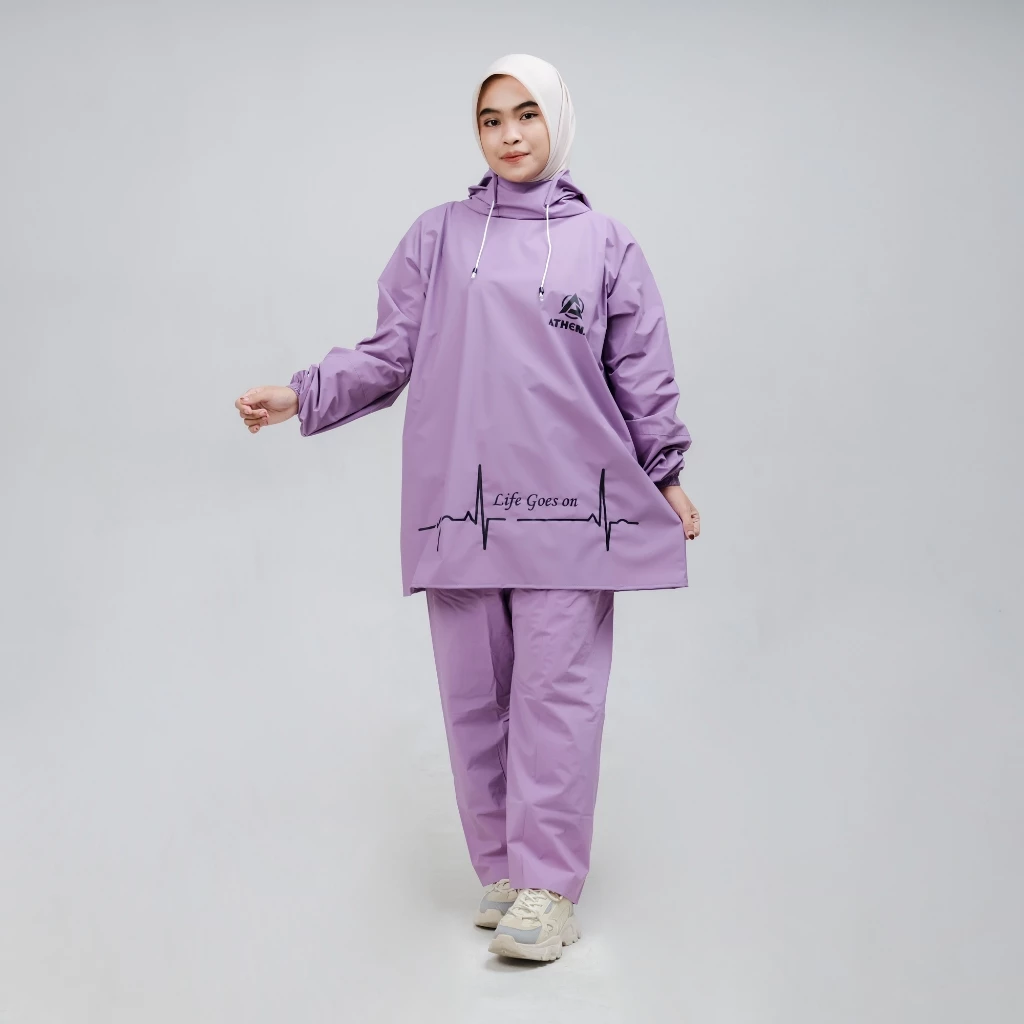 Jas Hujan Model Hoodie Pria/Wanita - Gallery