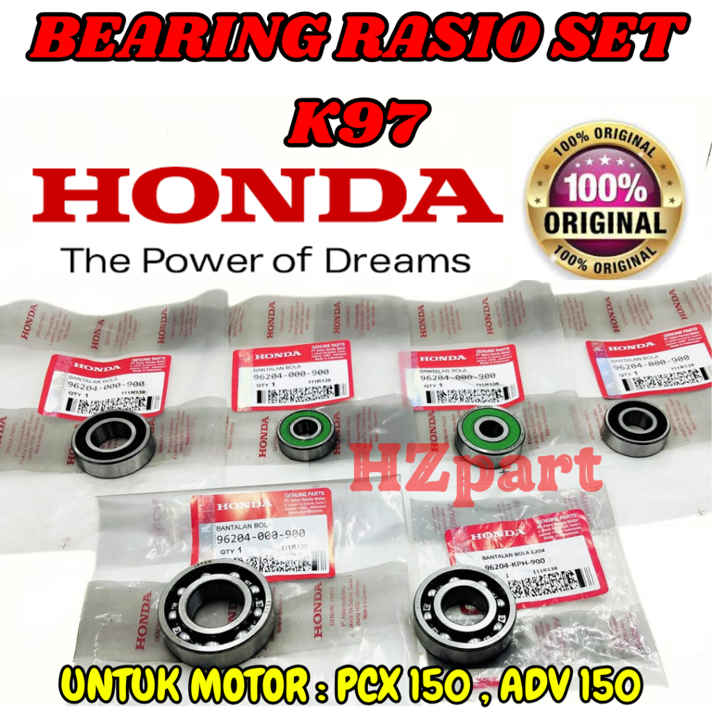 Jual BEARING RASIO SET K97 ASLI ORIGINAL HONDA PCX 150 ADV 150 PRODUK ...