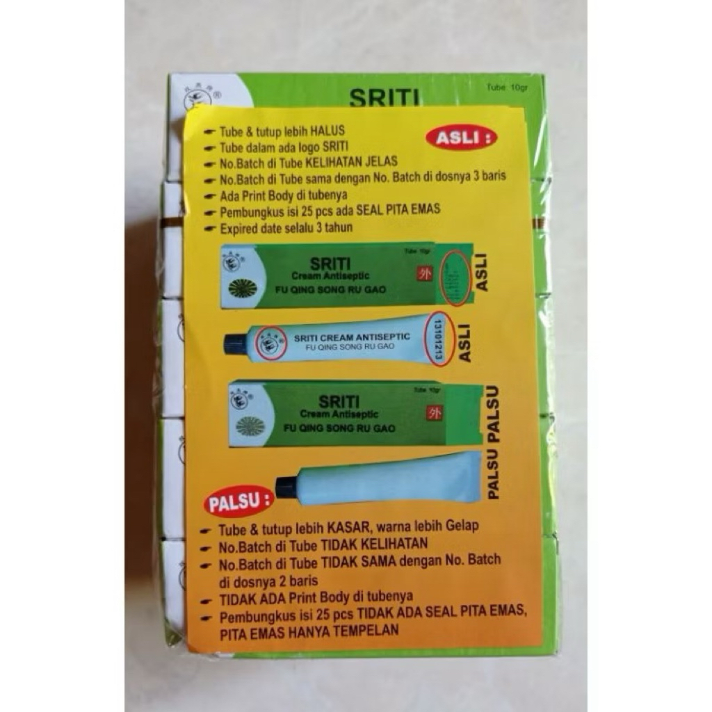 Jual Sriti Antiseptic 10gr Salep Jerawat Flek Hitam Iritasi Aman SRITI ...