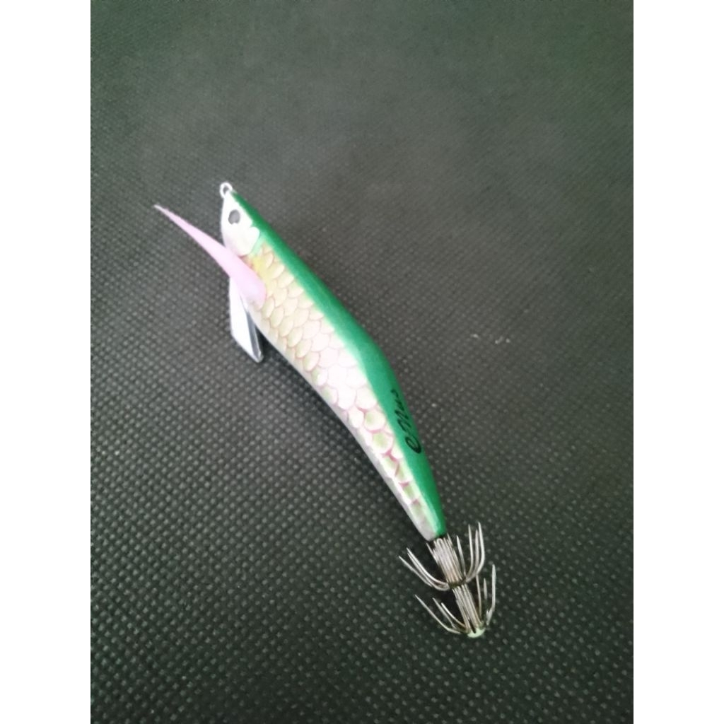 Jual egi handmade/ squid jig/ capela/ umpan cumi. e-nus genitu hijau ...