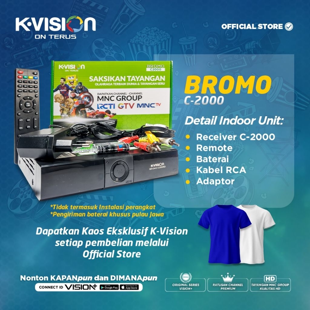 Jual K-Vision KU Band Fullset Type Bromo C-2000 | Shopee Indonesia