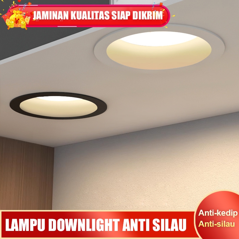 Jual Lampu Downlight LED 3 Warna - Lampu Langit-langit 7W / Lampu Panel