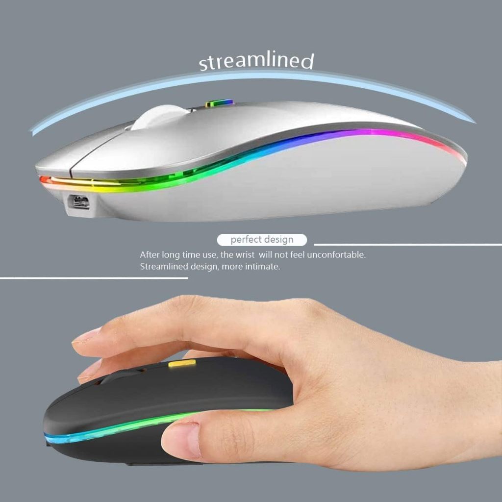 Jual TOUITECH Wireless Mouse 2.4gHz Bluetooth USB Silent Click Dual ...