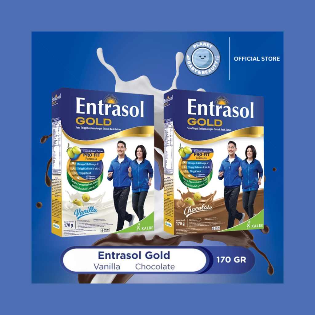 Jual ENTRASOL GOLD 170g Rasa Vanilla dan Chocolate | Shopee Indonesia