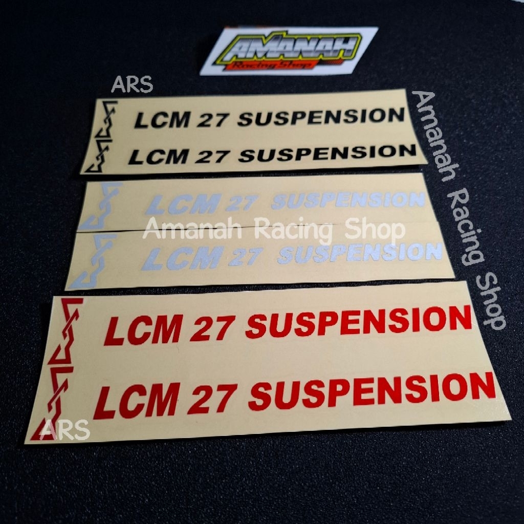 Jual Stiker Shock Depan LCM 27 SUSPENSION Sticker shock LCM 27 | Shopee ...