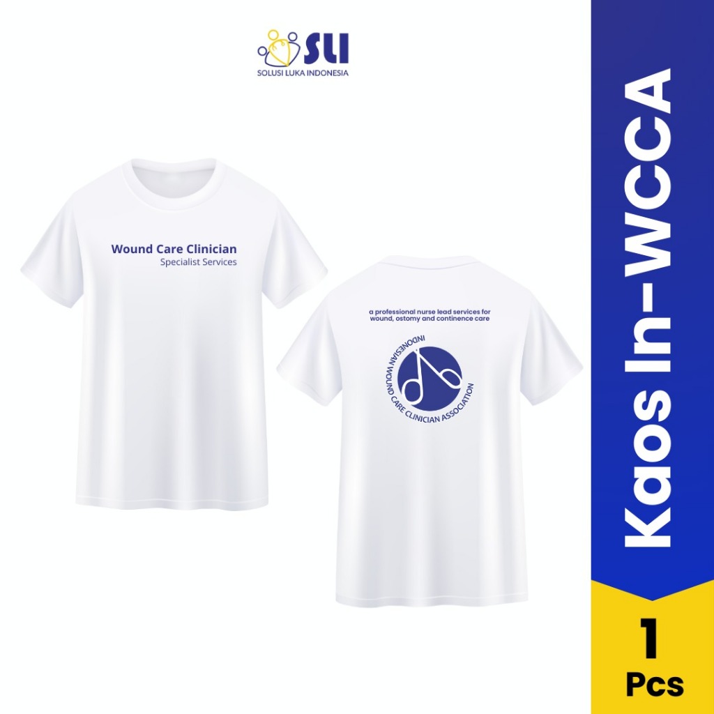 Jual BAJU KAOS LENGAN PENDEK INWCCA WOUND CLINICIAN - UKURAN S-XXL ...