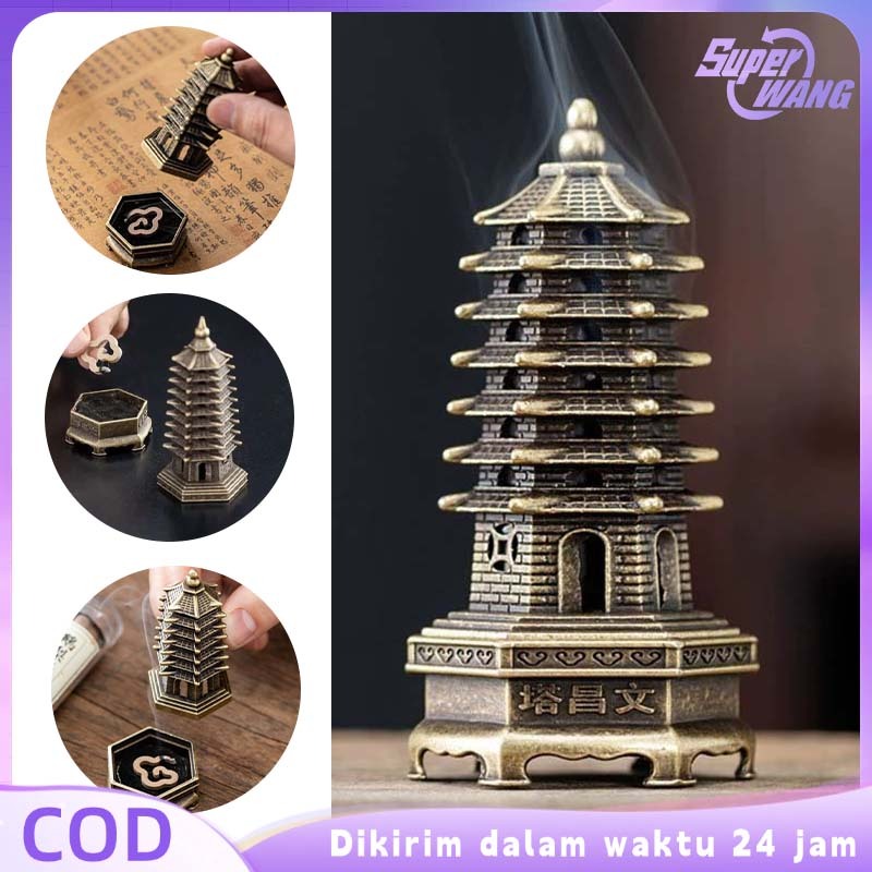 Jual Tempat Bakar Dupa Bukhur Bentuk Menara Kuno Wadah Dupa Bakar ...