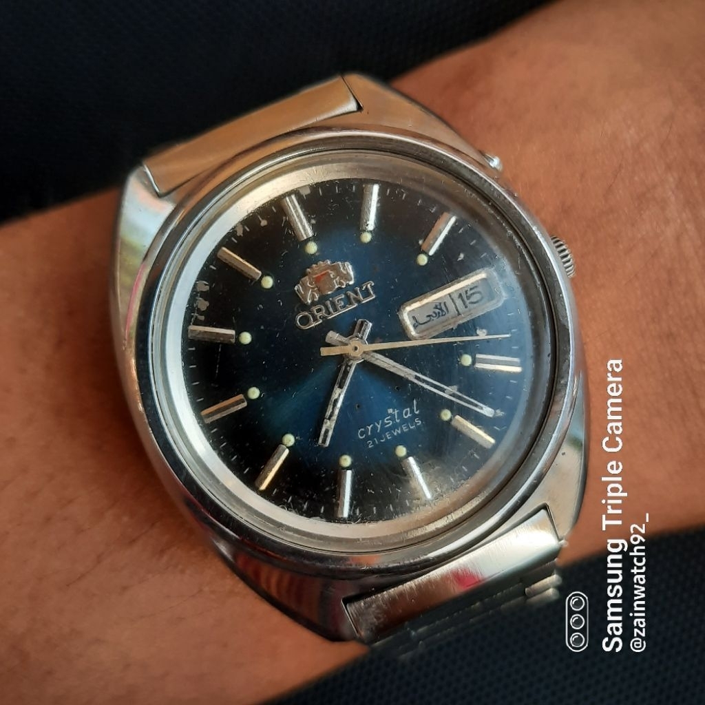 Jual Jam Tangan Orient Automatic Blue Dial Vintage Original | Shopee ...