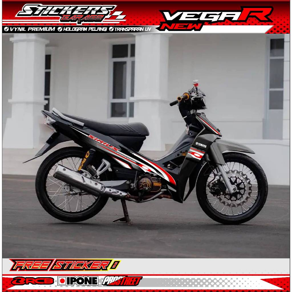 Jual STRIPING VARIASI YAMAHA VEGA R NEW SIRIUS EDITION / STICKER LIST ...