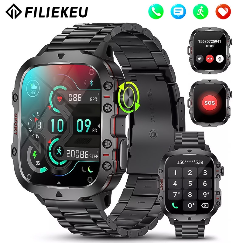 Jual FILIEKEU Smart Watch Strong And Wear-Resistant Men Outdoor Sports ...