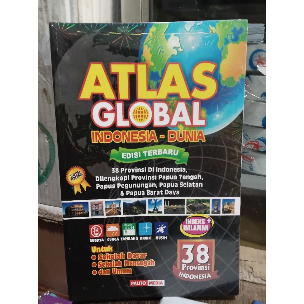 Jual Buku Atlas indonesia Dan Dunia 38 Provinsi Lengkap | Shopee Indonesia